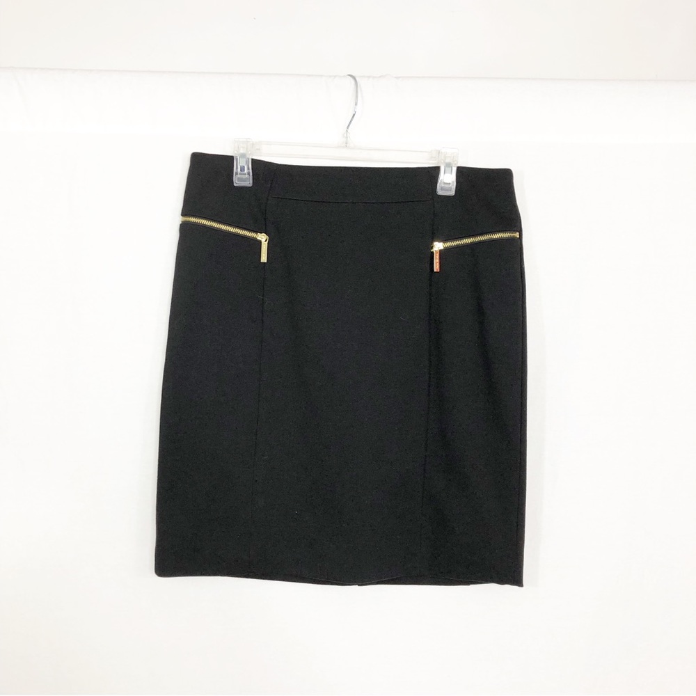 Michael Michael Kors Knit Career Knee Length Skirt, Size 14, Black